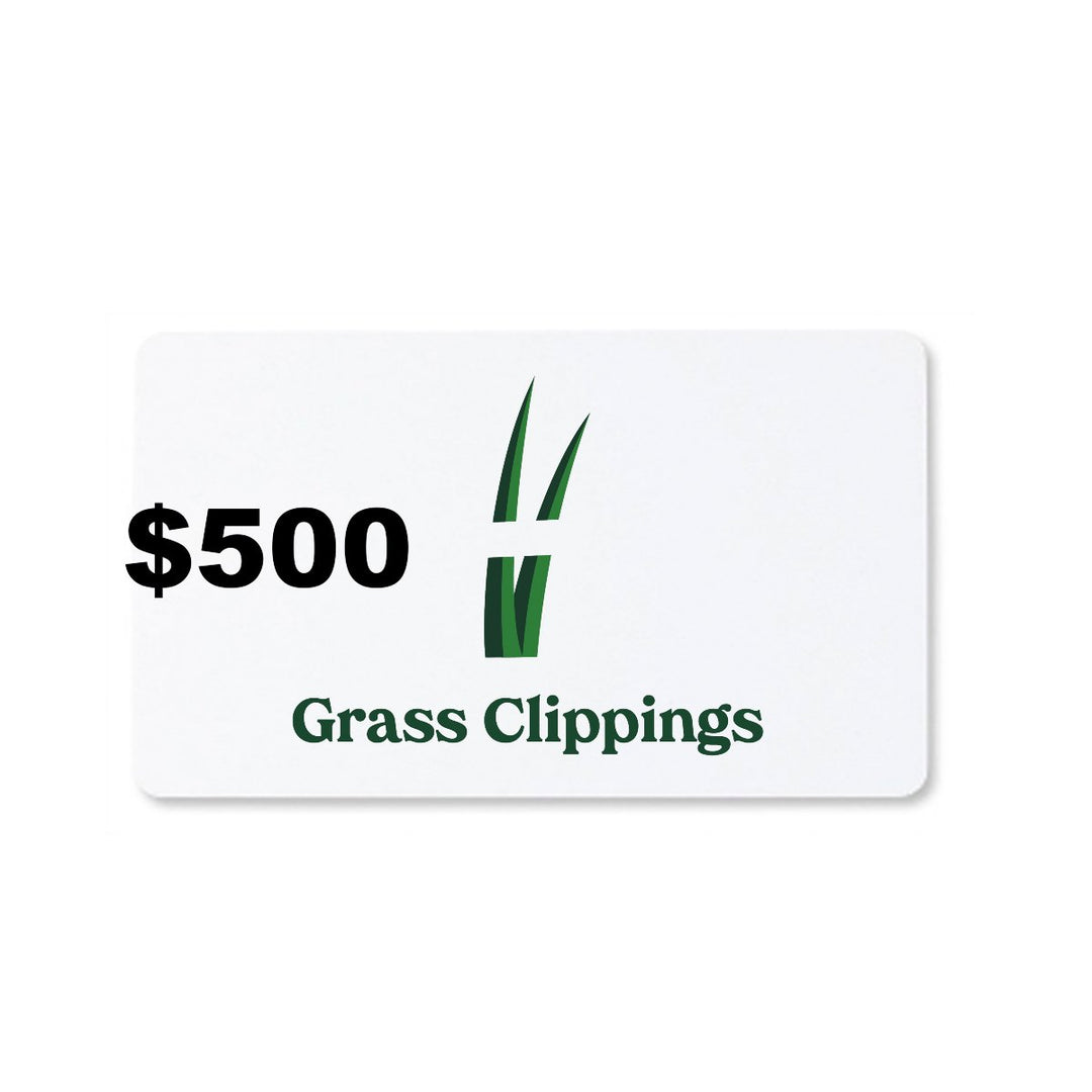 Grass Clippings Gift Card - Grass Clippings